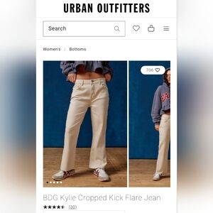 BDG Kylie Cropped Kick Flare Jean